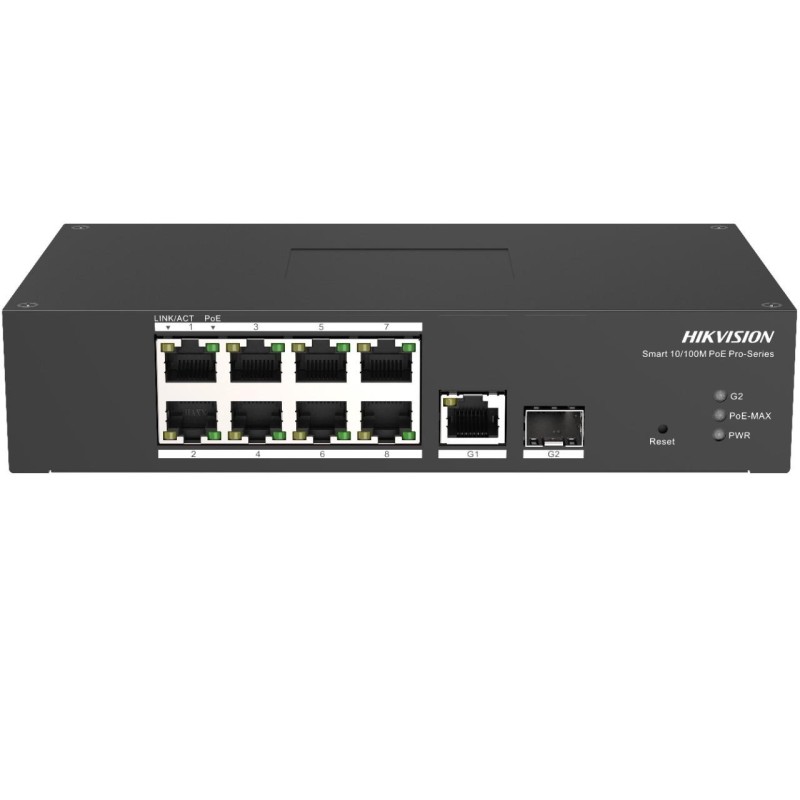 HIKVISION SWITCH 8 PORT FAST ETHERNET SMART HARSH POE SWITCH 8 10/100