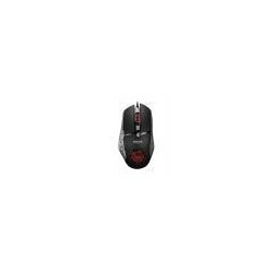 NOUA MOUSE GAMING ROKA CAVO USB NERO E GRAFICHE ROSSE 8 TASTI