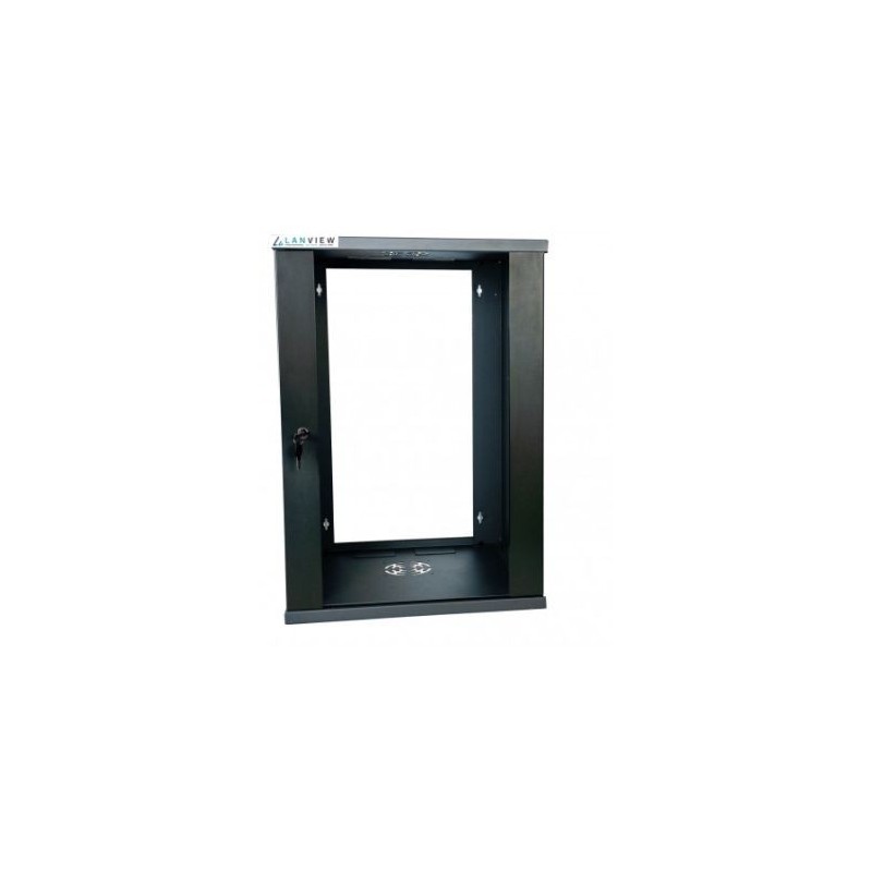 Lanview LVR242510 rack 10U Da parete Nero Flatpack 19 Wall Mounting