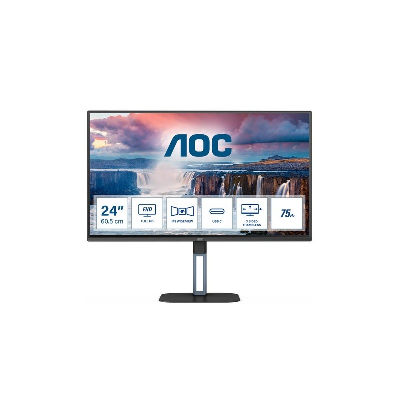 AOC V5 24V5CE 605 cm 238" 1920 x 1080 Pixel Full HD LED Nero