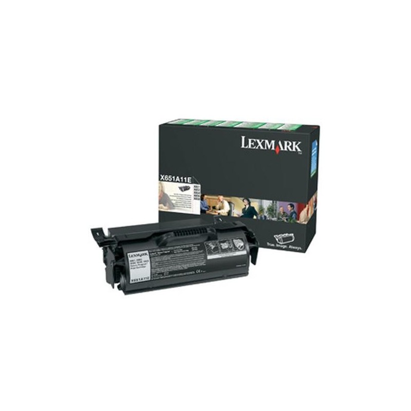 Lexmark X651A11E cartuccia toner 1 pz Originale Nero