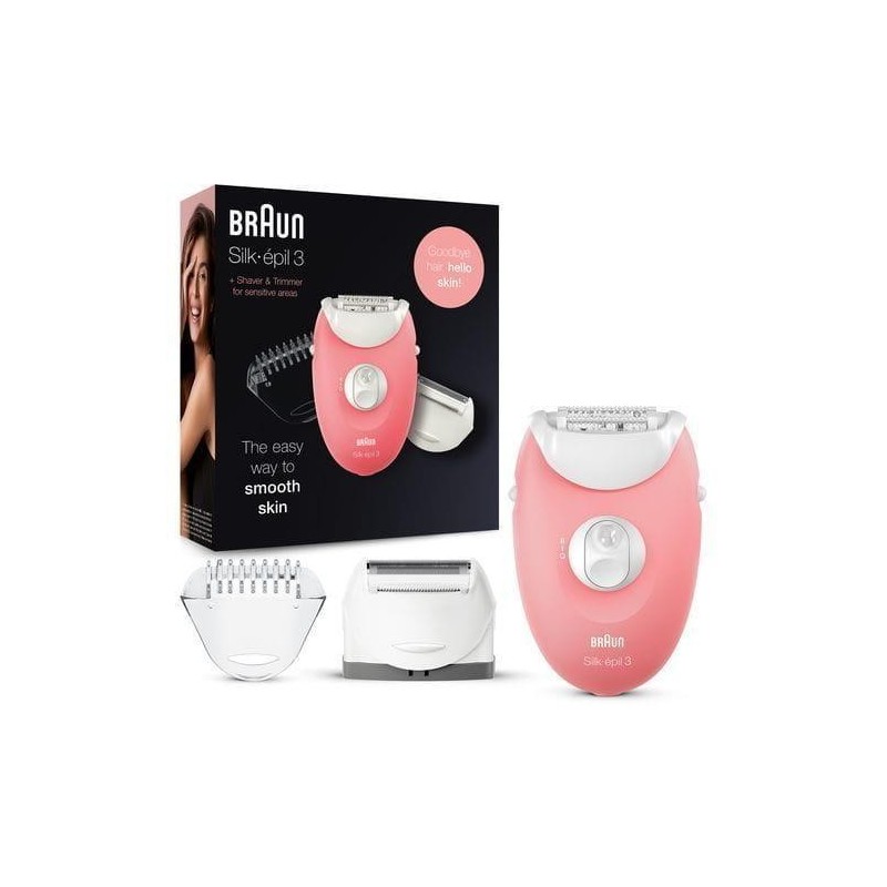 Braun Silk-&eacute;pil 3 SE 3-440 Set Per Le Prime Epilazioni 3-In-1 - Epil