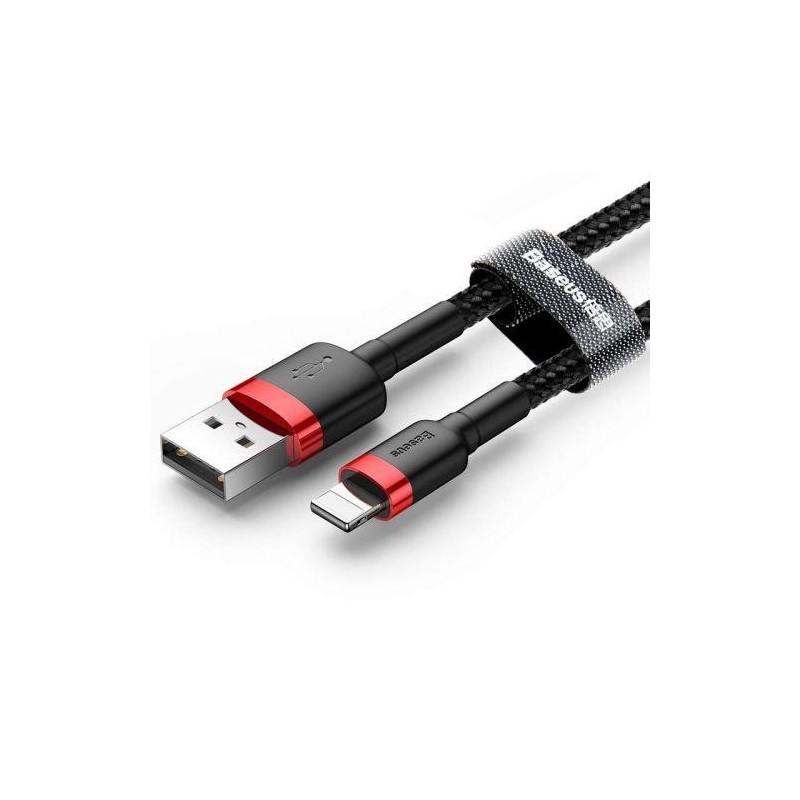 Baseus Lightning Cafule Cable 1.5A 2m Red + Black (CALKLF-C19)