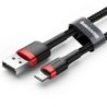 Baseus Lightning Cafule Cable 1.5A 2m Red + Black (CALKLF-C19)