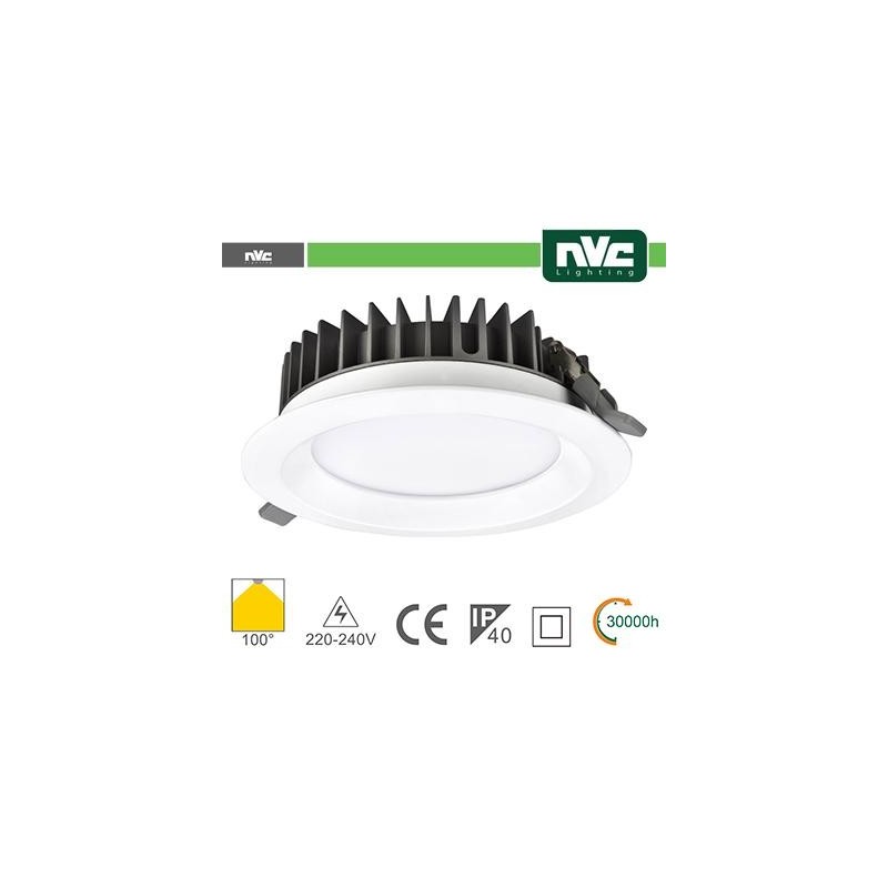 Downlight LED IP40 15W 3000K 1125LM 100&Acirc;&ordm; FORO:125mm