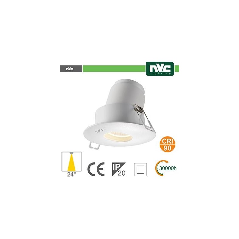 Faro direzionabile LED IP20 9W 3000K 700LM 24&Acirc;&ordm; FORO:95mm