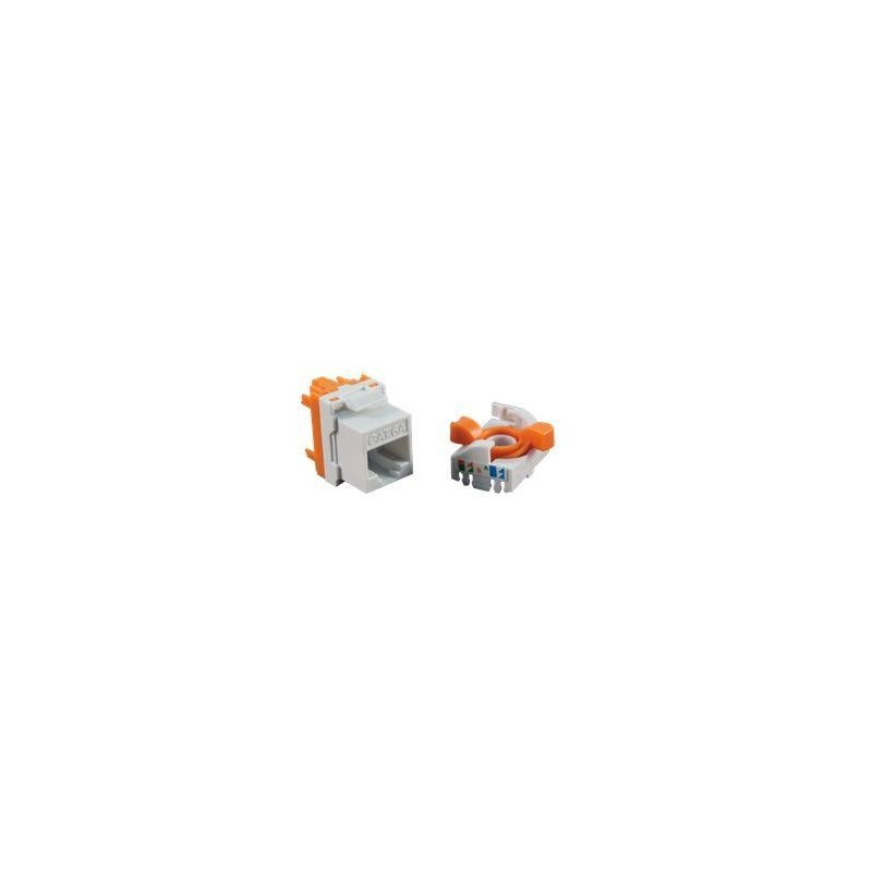 Cromad Female Connector RJ45 Cat.6 Rotary UTP 180&ordm; - Senza strumenti