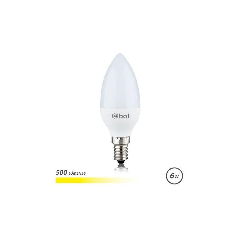 Lampadina LED Elbat - Potenza 6W - Lumen 500 - Tipo Luce 3000K Luce C