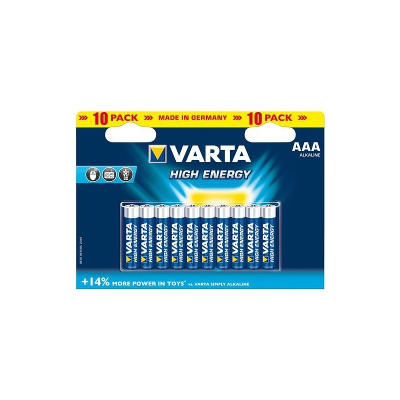 Varta HIGH ENERGY AAA Batteria monouso Mini Stilo AAA Alcalino