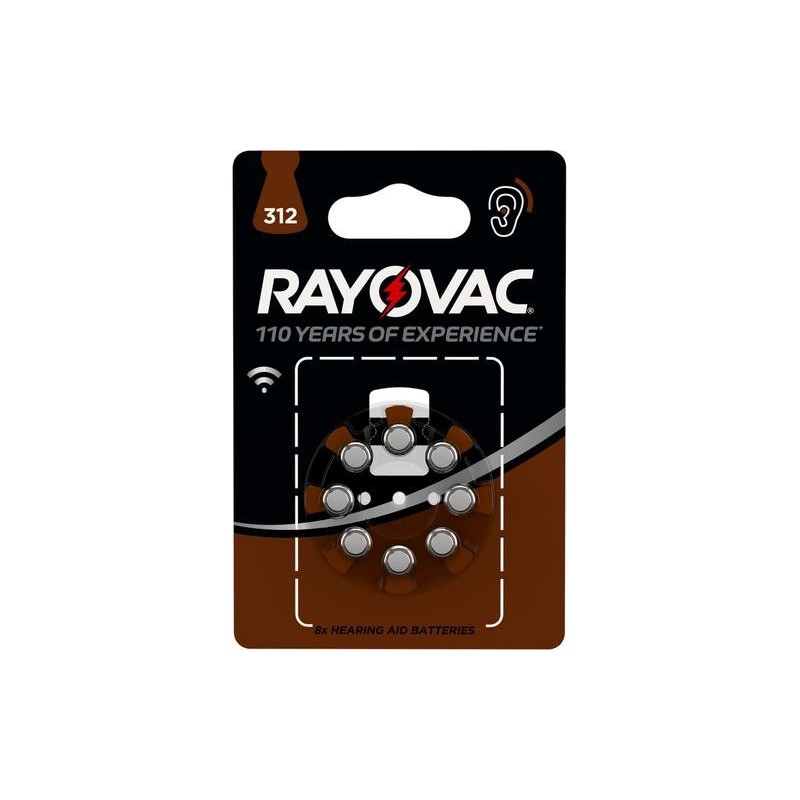 Varta Rayovac Retail Size 312 Blister 8