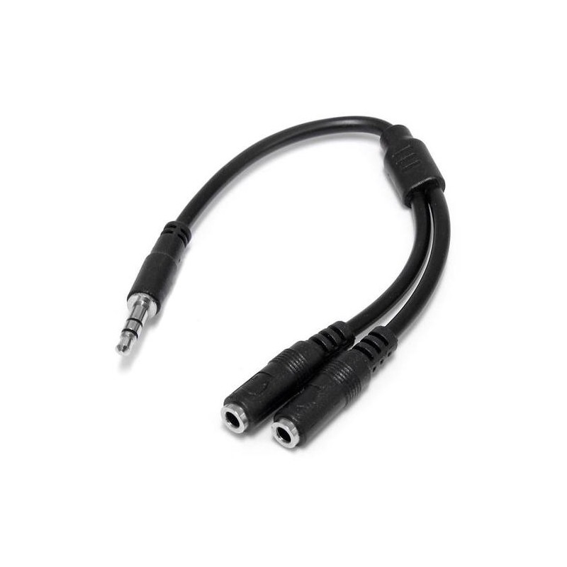 StarTech.com Cavo splitter stereo slim - Maschio 3,5 mm a 2 femmina 3