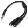 StarTech.com Cavo splitter stereo slim - Maschio 3,5 mm a 2 femmina 3