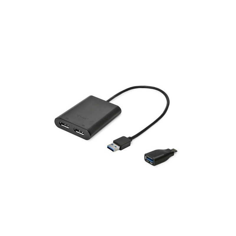 i-tec USB 3.0 / USB-C Dual 4K DP Video Adapter