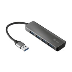 Trust Halyx Aluminium 4-Port USB 3.2 Hub USB 3.2 Gen 1 (3.1 Gen 1) Mi