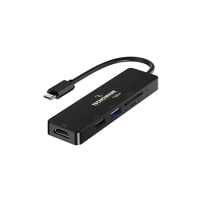 TECNOWARE HUB USB TYPE-C HUB 5 IN 1 ADAPTER