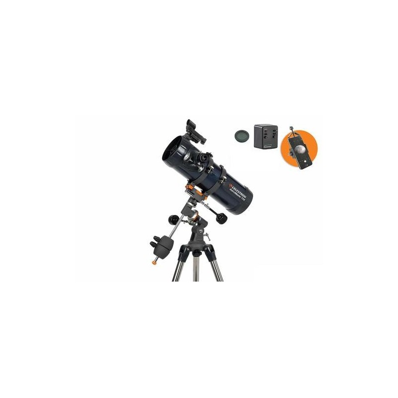 Celestron Astromaster 114EQ-MD Riflettore 100x Nero