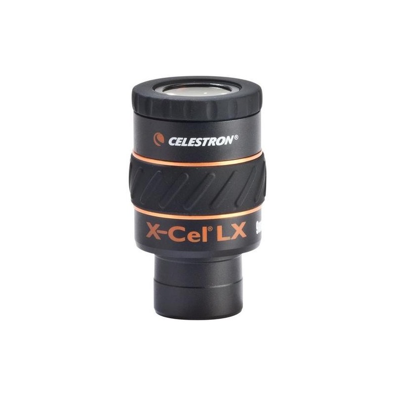 Celestron X-Cel LX 9 mm oculare Telescopio 1,6 cm Nero, Arancione