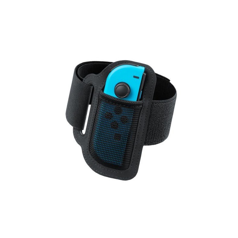 Nintendo Leg Strap Fibra di cotone, Elastan, Nylon, Poliestere Nero