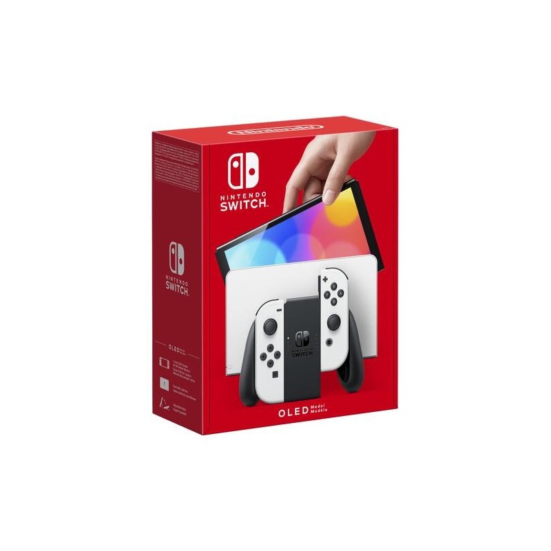 Nintendo Switch (modello Oled) Bianco, schermo 7 pollici