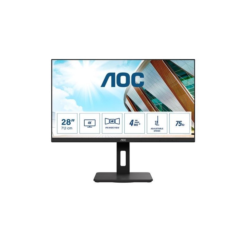 AOC P2 U28P2A Monitor PC 71,1 cm (28&quot;) 3840 x 2160 Pixel 4K Ultra HD 