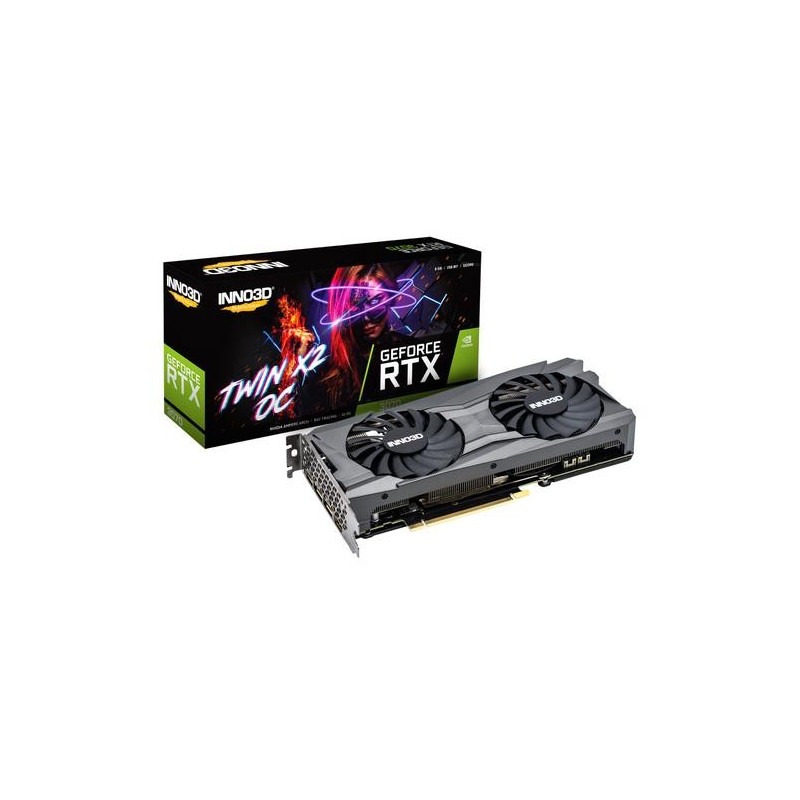 INNO3D VGA GEFORCE RTX 3070, RTX 3070 TWIN X2 OC LHR, 8GB GDDR6, 3DP/