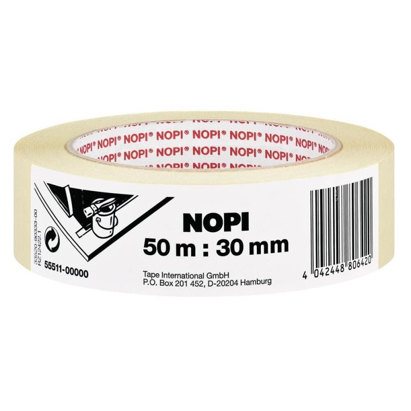 NOPI Kreppband 30 mm x 50 m beige