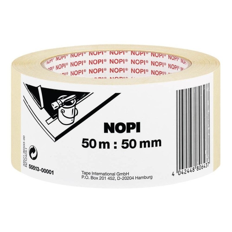 NOPI Kreppband 50 mm x 50 m beige