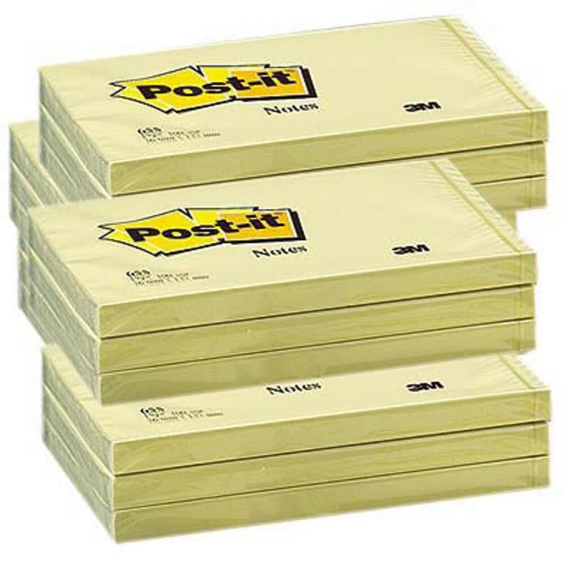 Foglietti riposizionabili Giallo Canary Post-it&reg; 76x127 mm - 12 bloc