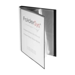 FolderSys Sichtbuch DIN A4 schwarz - 30 H&Atilde;&frac14;llen