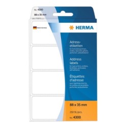 HERMA Adress-Etiketten Adress-Etiketten 88x35 250St 88,0 x 35,0 mm we