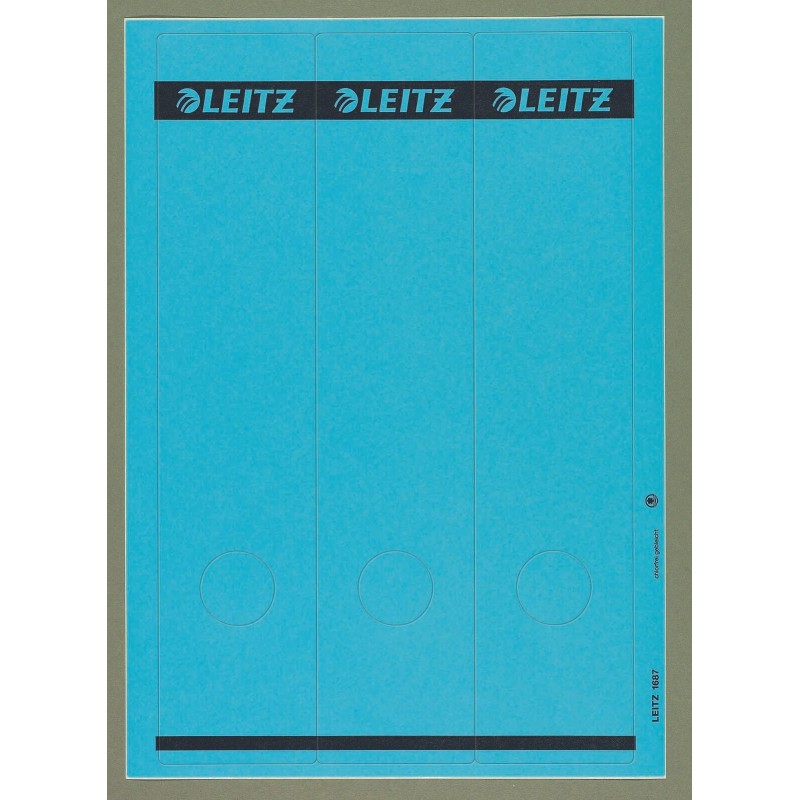 LEITZ R&Atilde;&frac14;ckenschilder PC-R.Schld 80mm Lang blau 75st 8 cm Blau