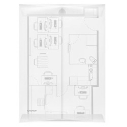 FolderSys Dokumententaschen Umlauft.Hochformat,transp.10St DIN A4 tra