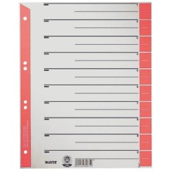 LEITZ Trennbl&Atilde;&curren;tter Trennbl&Atilde;&curren;tter,25 St. rot 230 g/m&Acirc;&sup2; rot