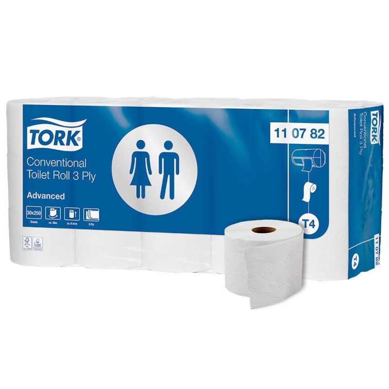 TORK Toilettenpapier Tork Toi-Papier Adv. 3lg 30ro 3-lagig