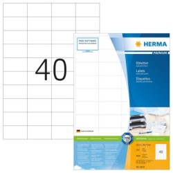 HERMA Universaletiketten 4610 52,5 x 29,7 mm wei&Atilde;