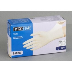 HYGOSTAR Handschuhe Handschuhe Latex Gepudert L L wei&Atilde;