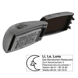 COLOP Textstempel, individualisierbar Eos Stamp Mouse 30 M. Logo grau