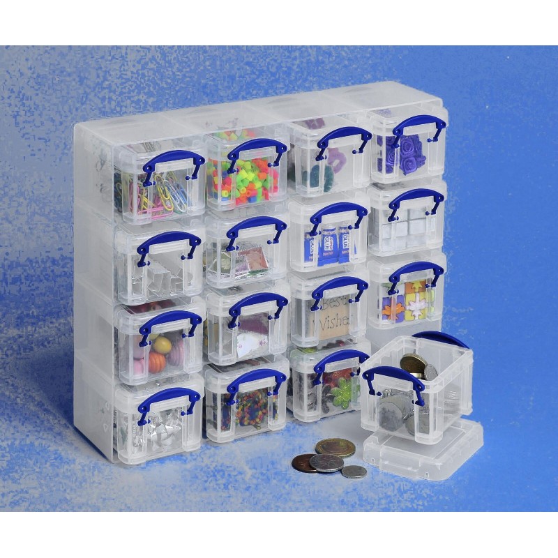 Really Useful Box Aufbewahrungsboxen Organizer transparent 16x0,14l 1