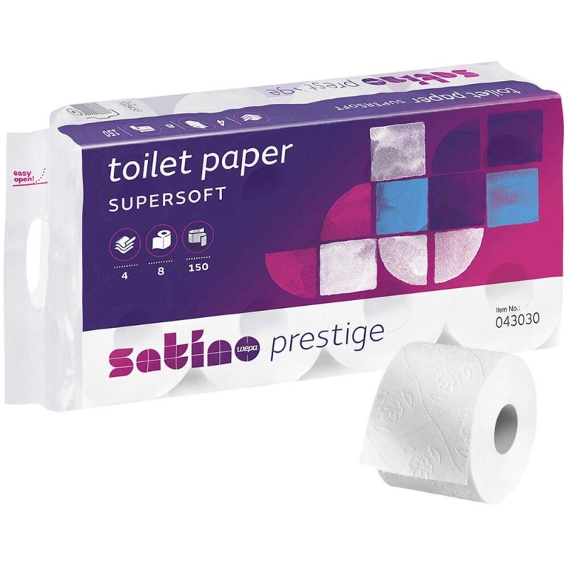 Satino by wepa Toilettenpapier Satino Toi-Pa prest. 4lg 72Ro 4-lagig