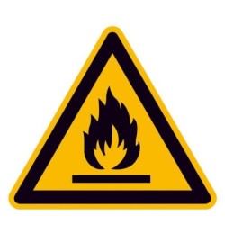 SafetyMarking&Acirc;&reg; Warnaufkleber Schild Warn.v.feuerge.Stoffen 10 cm x