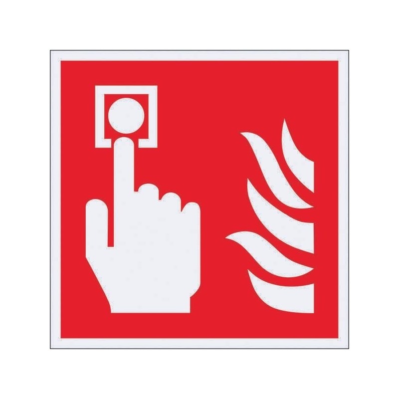 SafetyMarking&Acirc;&reg; Brandschutzaufkleber Schild Brandmelder 15x15 cm 15