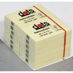 dots Haftnotizen dots Haftnotiz gelb 50x75mm 12 Gelb