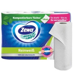 Zewa K&Atilde;&frac14;chenrollen WISCH&amp;WEG Reinweis2-lagig4 Rollen