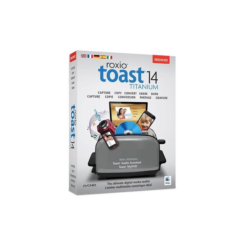 Corel Toast 14 Titanium, ML, 5-50U, Mac Multilingua