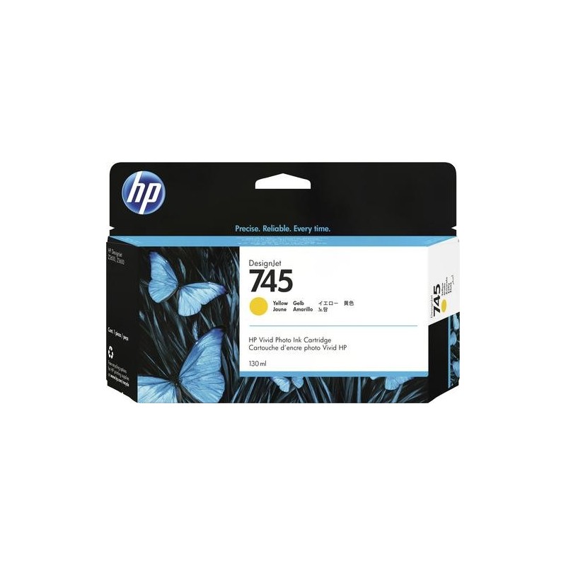 HP Cartuccia Inchiostro Giallo DesignJet 745, 130 ml