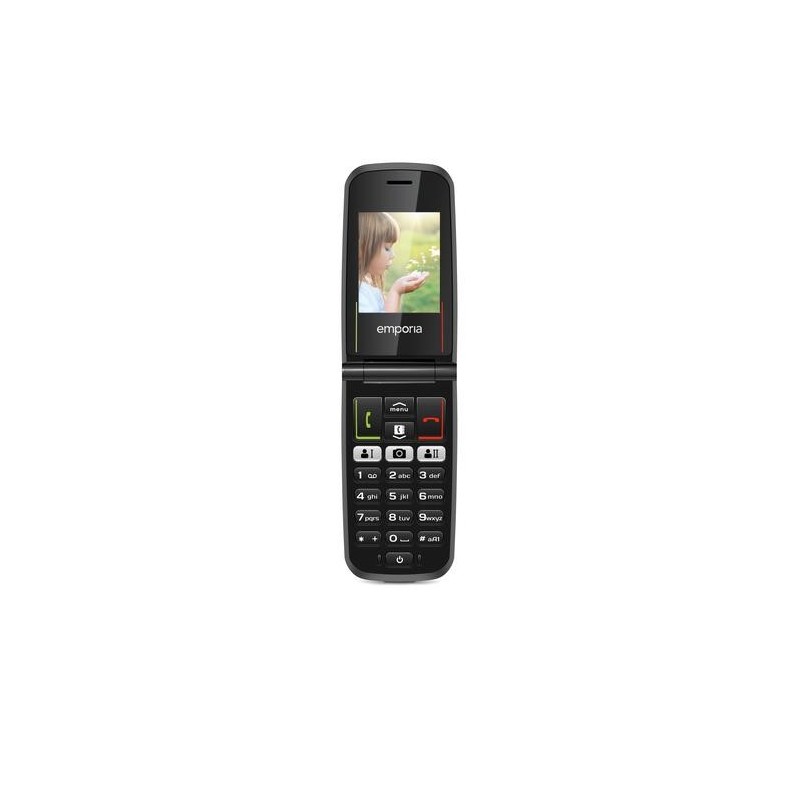 Emporia ACTIVEglam 5,59 cm (2.2&quot;) 85 g Nero Telefono per anziani