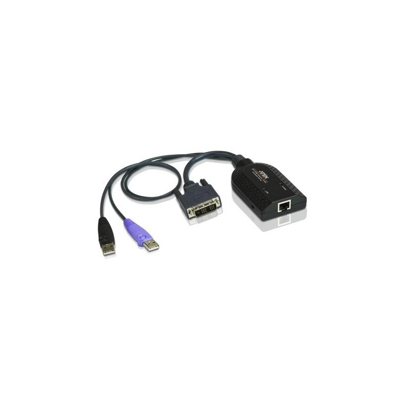 ATEN Adattatore KVM USB DVI Virtual Media con supporto Smart Card