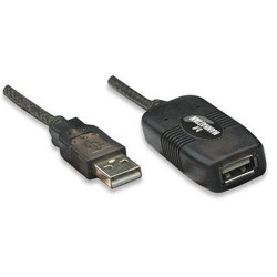 Manhattan 150248 cavo USB 10 m USB 2.0 USB A Nero