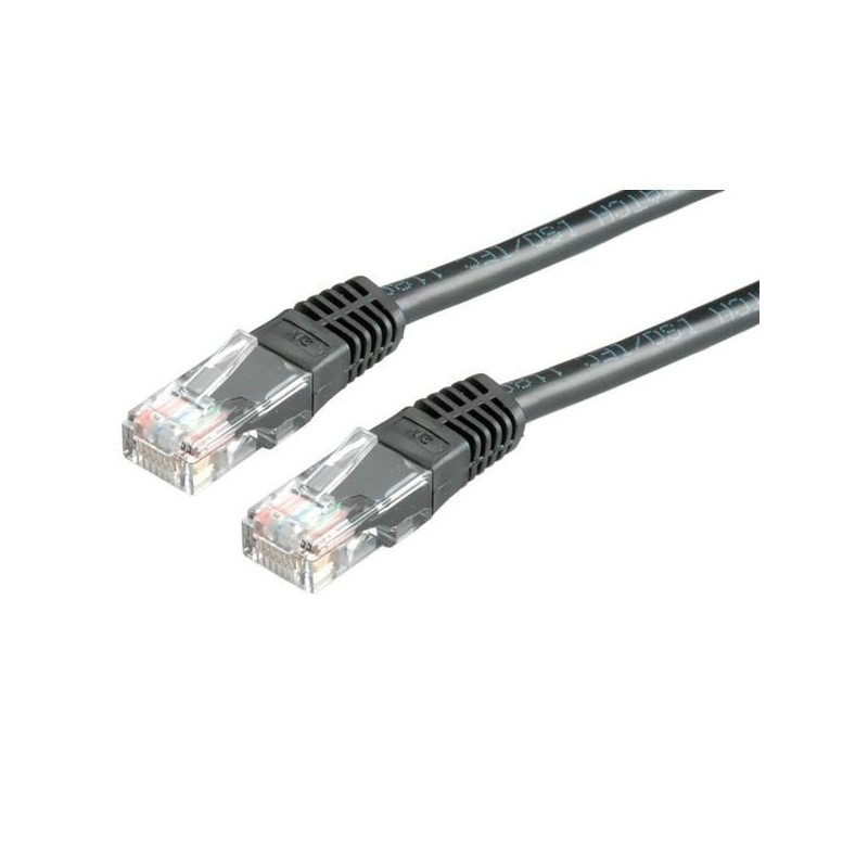 Value UTP Kat6 cable black black 2m Value CAT6 UTP CCA Ethernet Cab