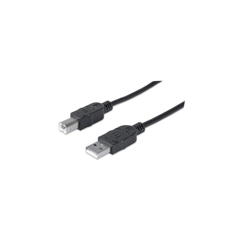 Manhattan 333368 cavo USB 1,8 m USB 2.0 USB A USB B Nero